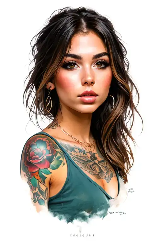 A Hot Young Women With