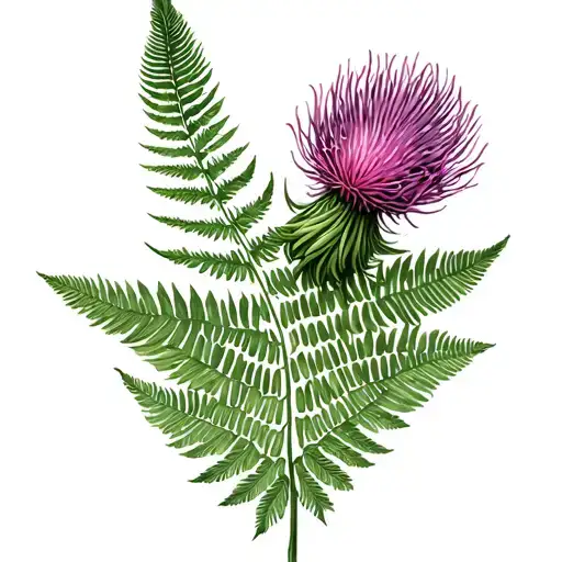 Scottish Thistle New Zealand Silver Fern Combo