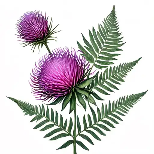 Scottish Thistle New Zealand Silver Fern Combo