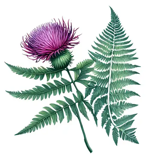 Scottish Thistle New Zealand Silver Fern Combo