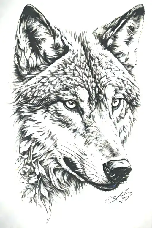 Nature Wolf Face