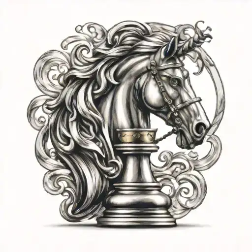 Chess Knight In Profile