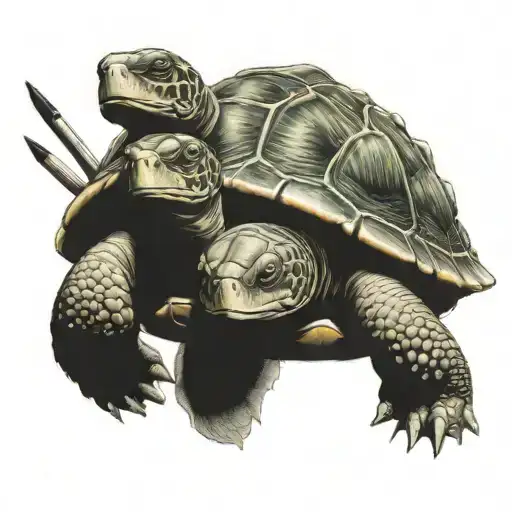 Fighter Warrior Turtles Muscular