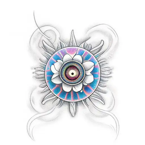 Flower Ocean Music Eyes