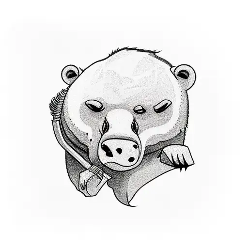 Ice Bear Smoking Weed