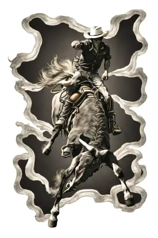 Rodeo Bull Riding Competition