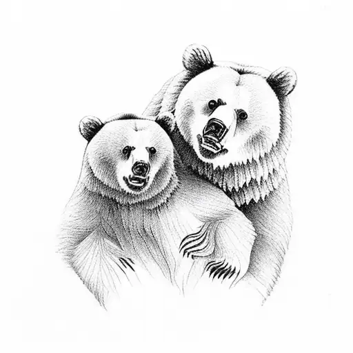 Bear Dancing With Lady