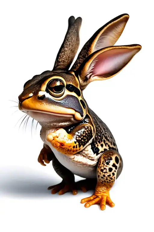 Gnome Mushrooms Rabbit Frog