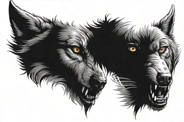 Wolf Head Scars Wounds