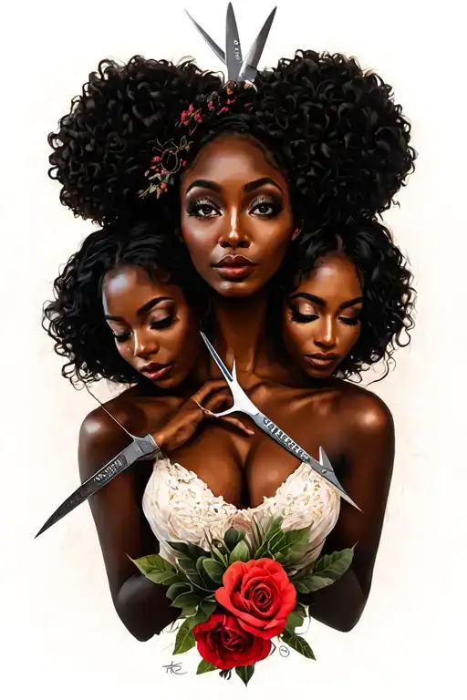 The 3 Fates As Black Women With The Scissors Of Life