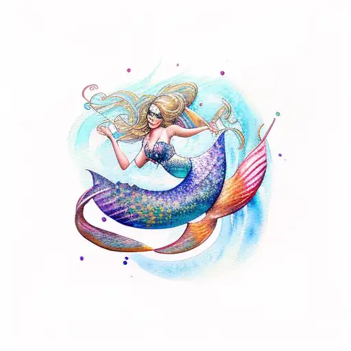 Watercolour Mermaid