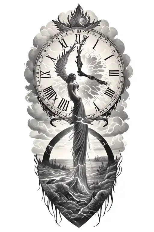 Freya And Lightining Storm And Time And Nature