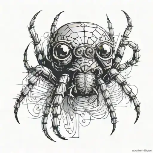Spider With A Nerds Head
