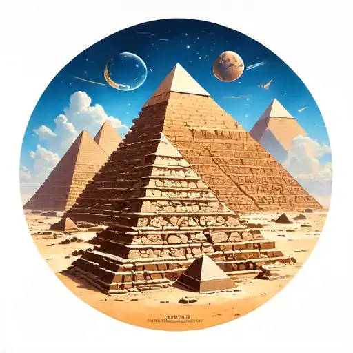 Pyramids Inside A Circle