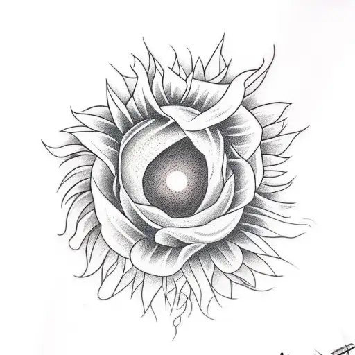 Hourglass With Sunflower And Dad