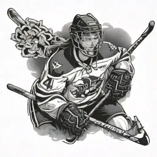 Lesbian Hockey Player