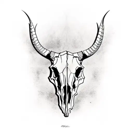 Desert Bull Skull For Man