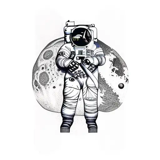 3 People Sat On The Moon