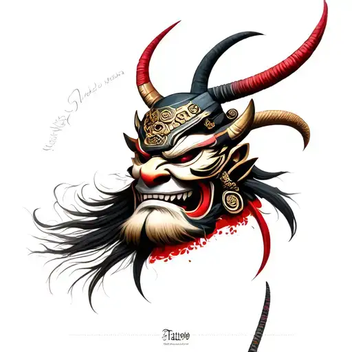 Samurai Oni Mask