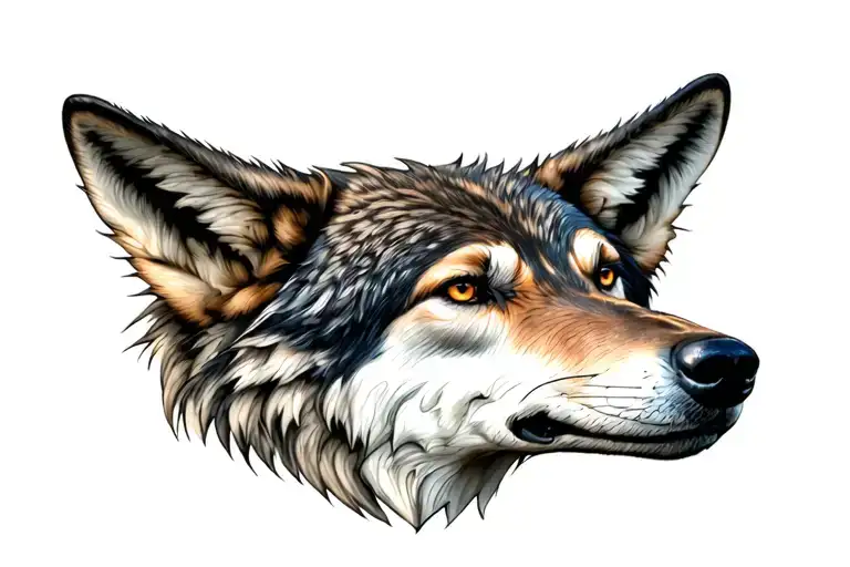 Wolf Head Looking