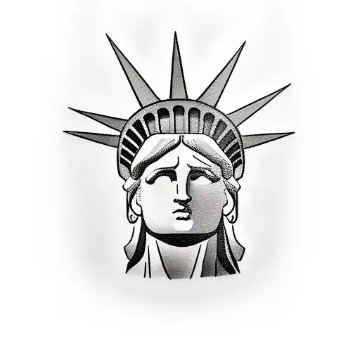 Statue Of Liberty And Gun