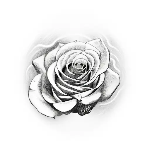 Broken Clock With Roses Sleeve