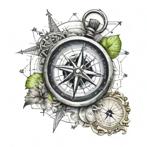 Compass And World For Forearm