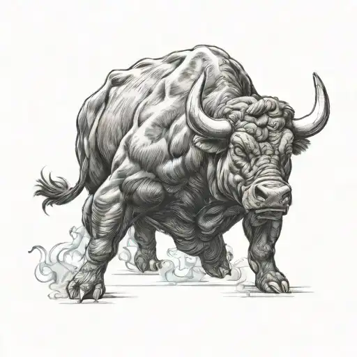 Angry Bull On Bear For Financial Markets