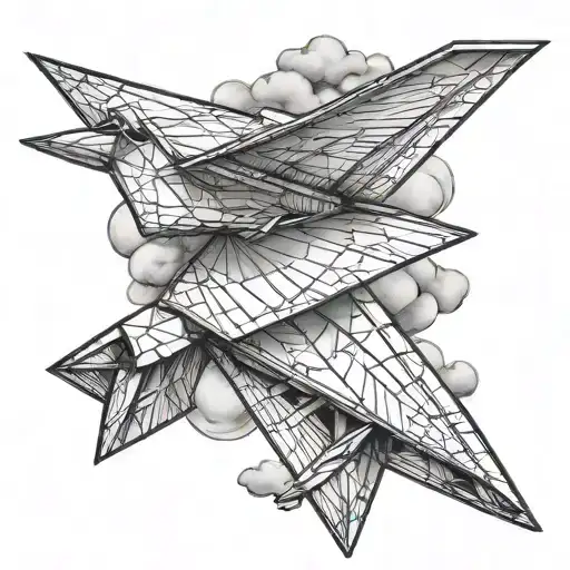 Paper Airplane Flying