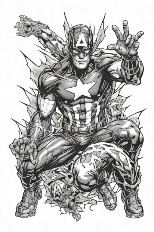 Marvel Superhero Surrounded