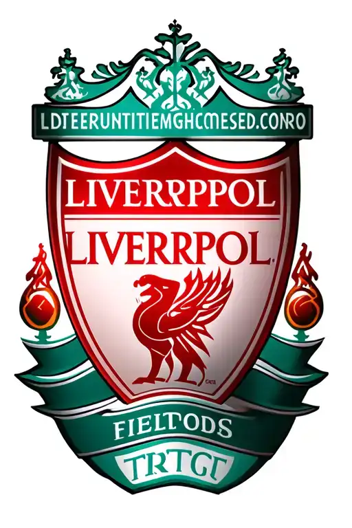 Dogs Paw And Liverpool Fc Badge Surrounded