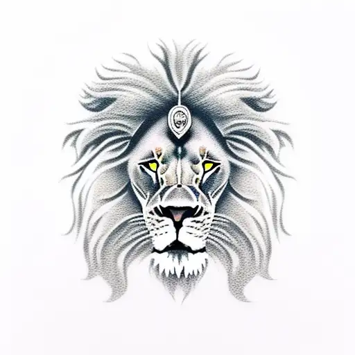 Lion Smoking Pipe On A Motorcycle