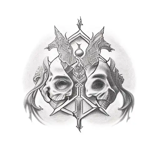 The Word Proliforate In Dark Gothic Lettering Across A Woman's Upper Back