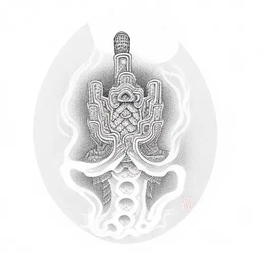 Chinese Dragon Hamsa Hand And Buddha