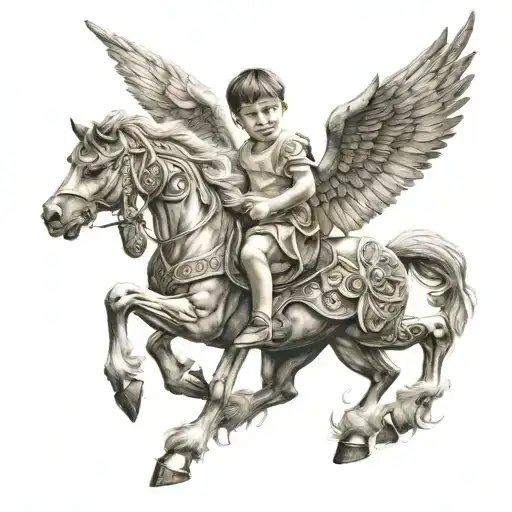 Child On A Winged Horse