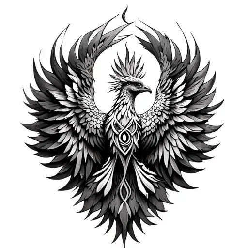 Phoenix Unalome Symbol