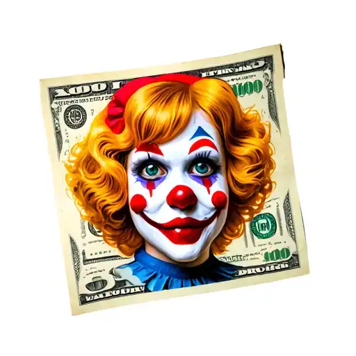 Clown Girl Money Drugs
