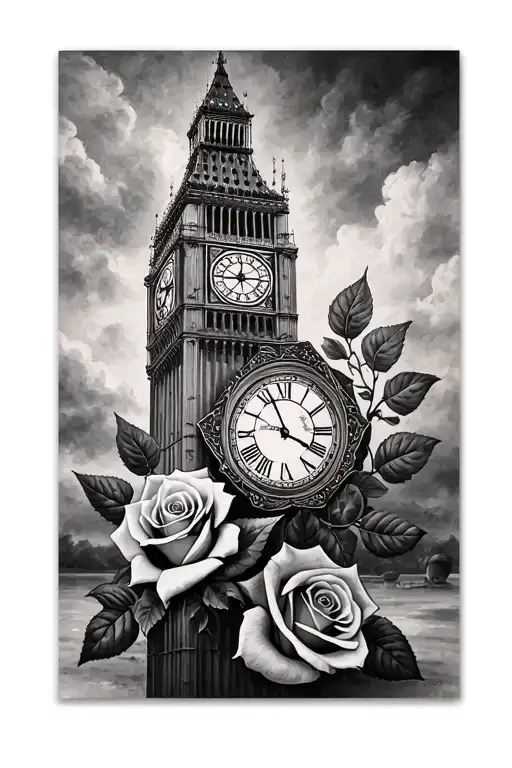 Rose And Clock Tower