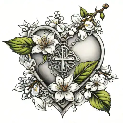 Rosary Heart Jasmine Flower