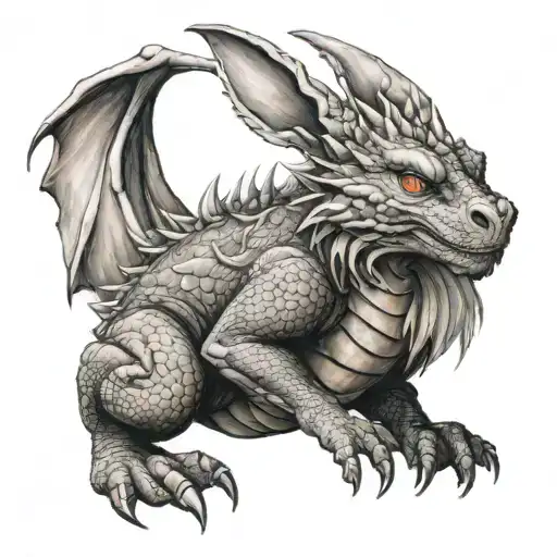 Dragon Protecting Bunny