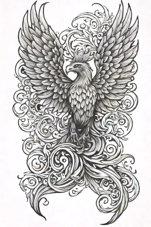 Phoenix Rising Phoenix From Fire