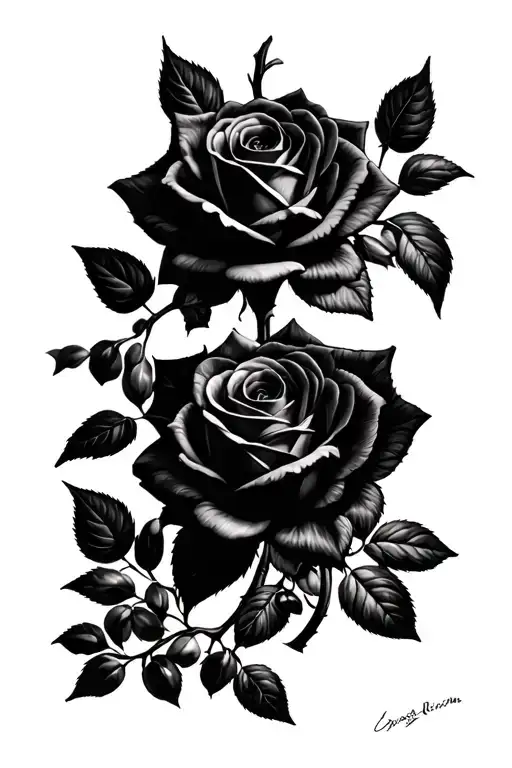 Roses Black Nightshade Plant Warrior Surrounded