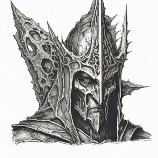 Witch King Of Angmar With Eye Of Sauron Above Head