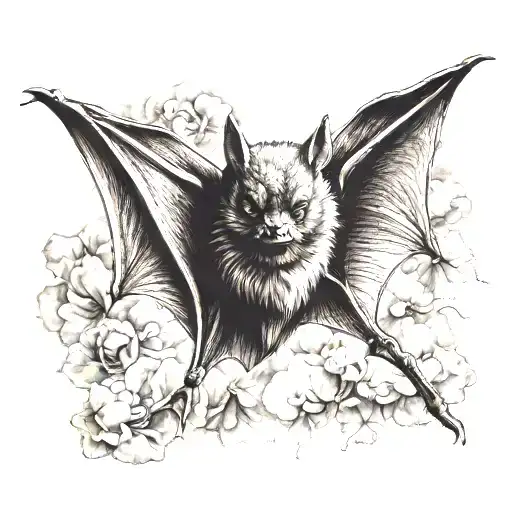 Small Bat Flying