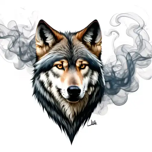 Wolf With Smoke