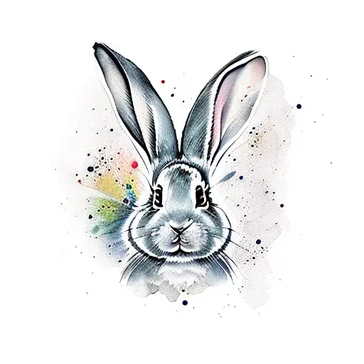 Watercolor Bunny