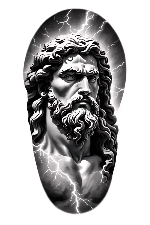 Zeus With Lightning