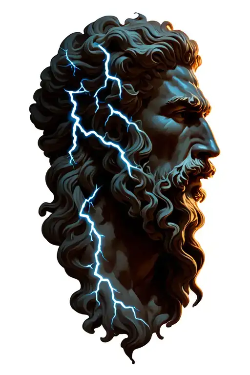Zeus With Lightning