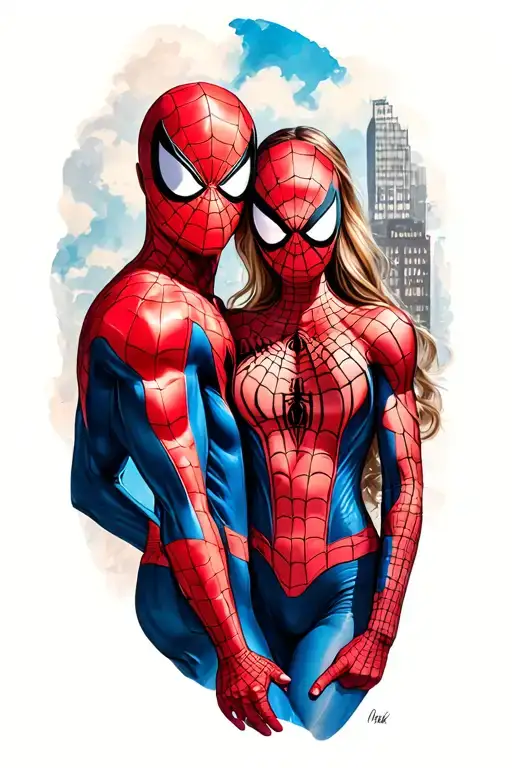 Spiderman And His Gf
