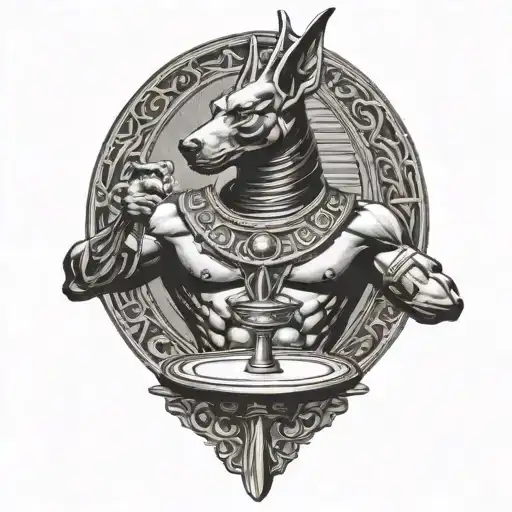 Anubis Holding A Scale